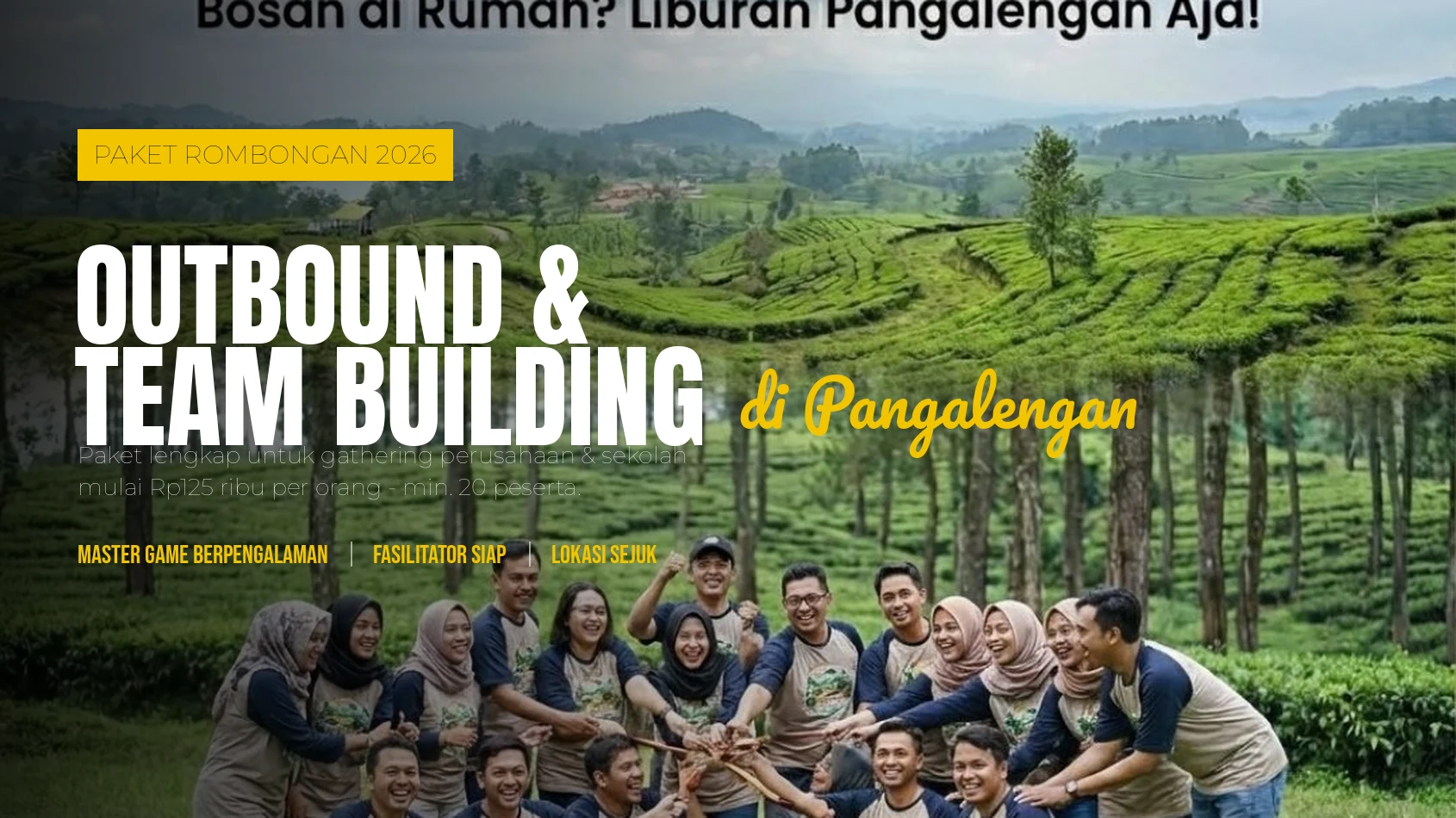Paket Outbound & Team Building Pangalengan: Harga, Rundown & Tips 2026